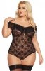 SoftLine Kamila body plus size czarne